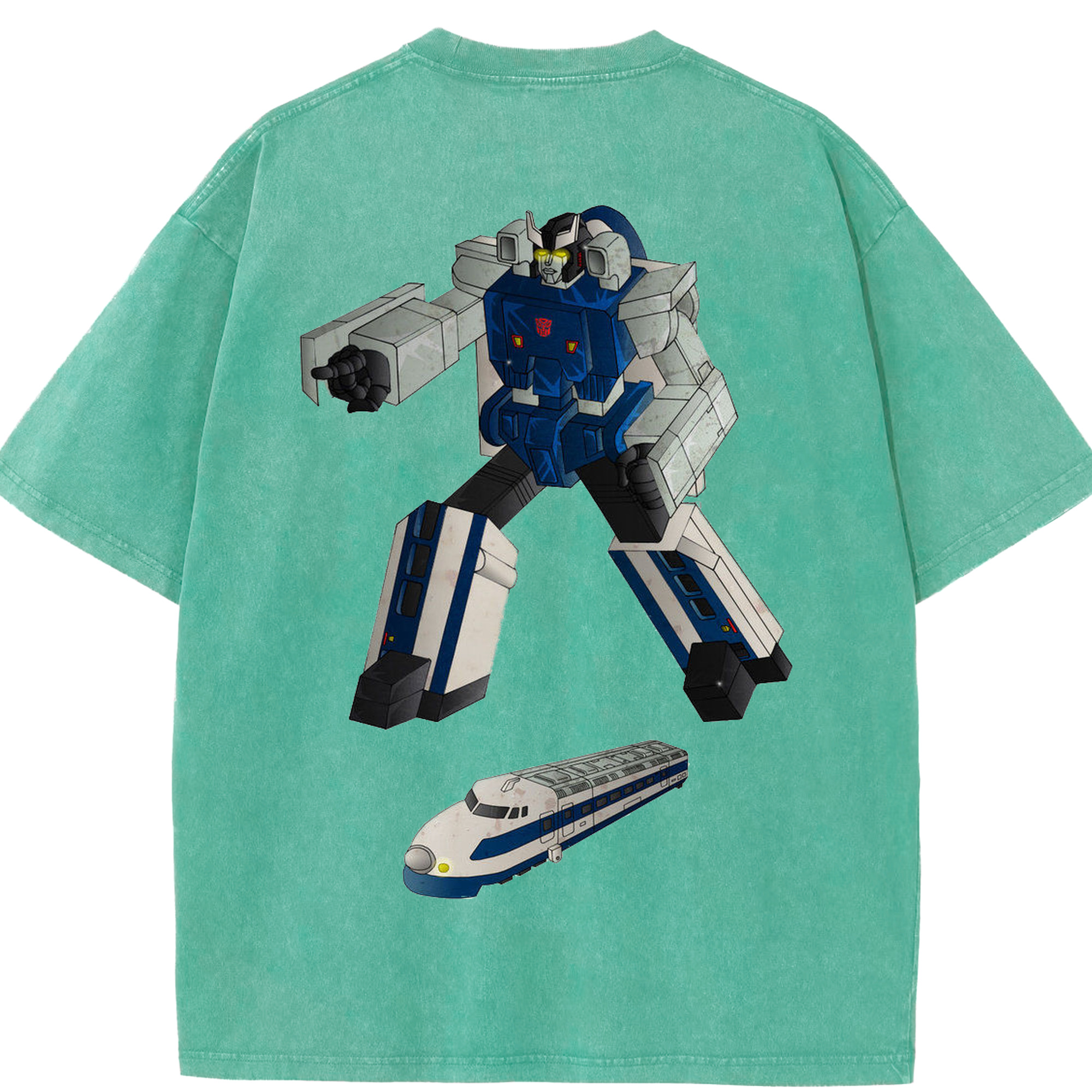 （画像用）  綿100% ヴィンテージ風 半袖Tシャツ（背面プリント）